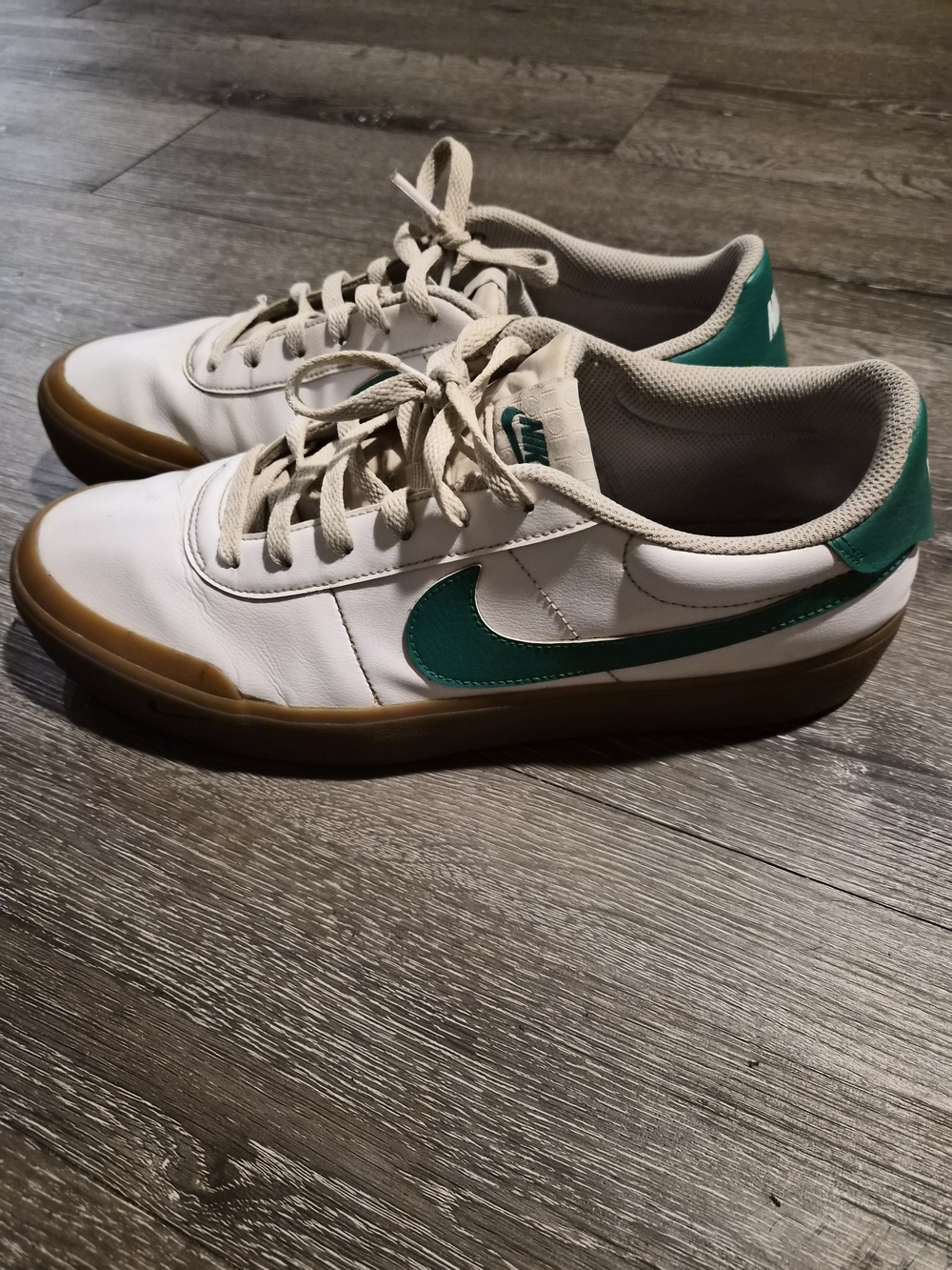 Nike Court Shot "White Malachite" – Size 11.5 – Clean Gum Sole